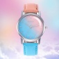 外贸热卖 MEIBO时尚小清新皮带手表女表 糖果色渐变色学生手表